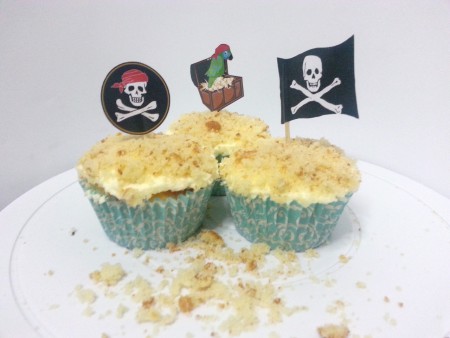 Cupcakes piratas